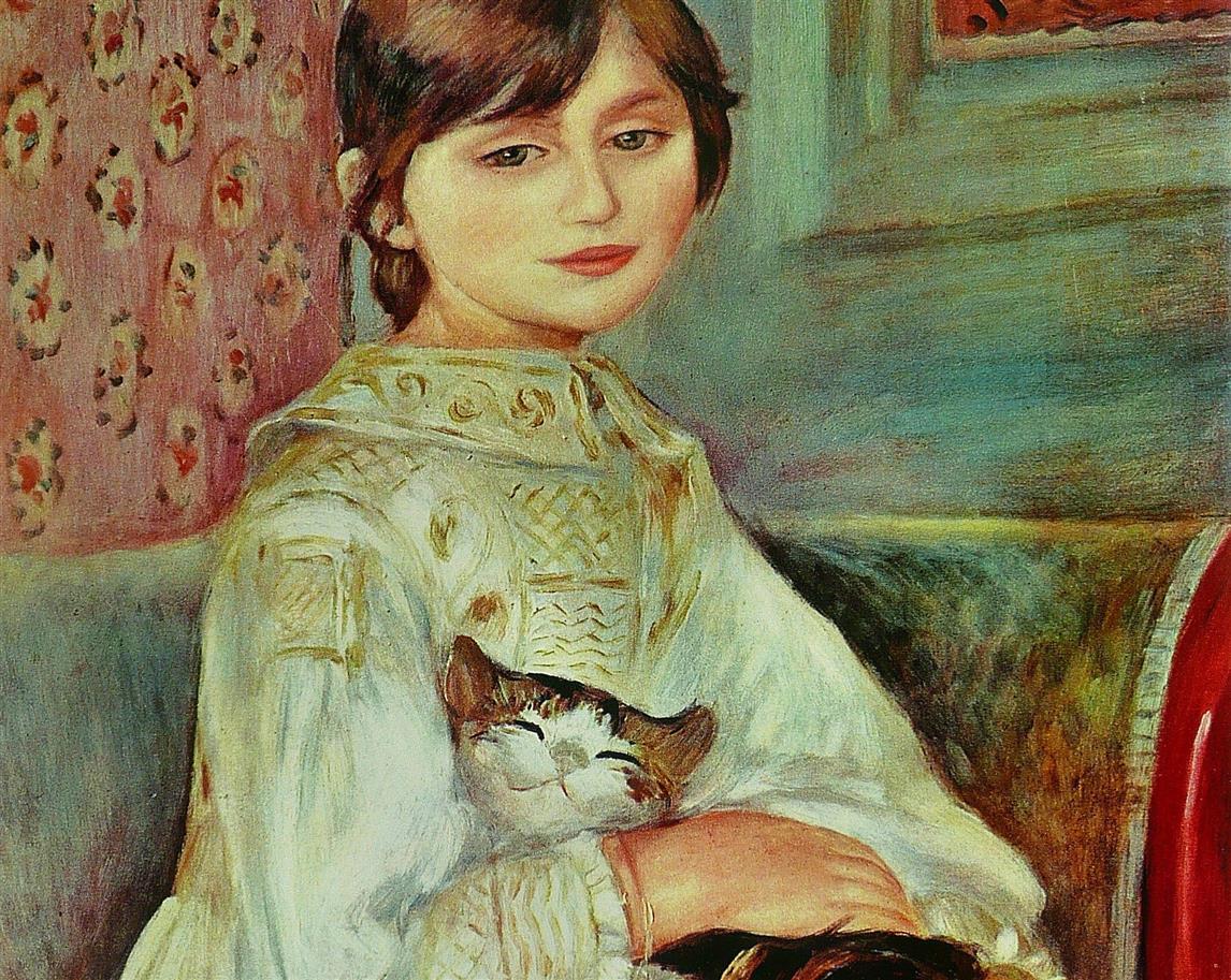 Bambina con gatto (Julie Manet) 